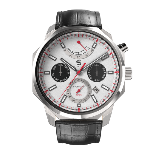 SOVRYGN Calendar Panda wristwatch for men