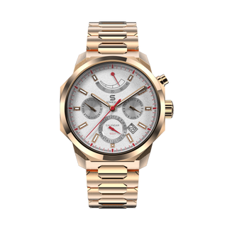 SOVRYGN Calendar Rose - White Watch